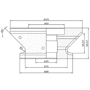 D Profile: Bevel to Radius