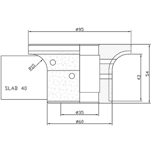 Eased Edge: A43 Radius 15