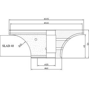 Demi Bullnose: 4 CM