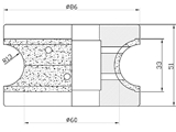 3 CM – I33 Radius 13