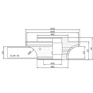 Demi Bullnose: B23 R20