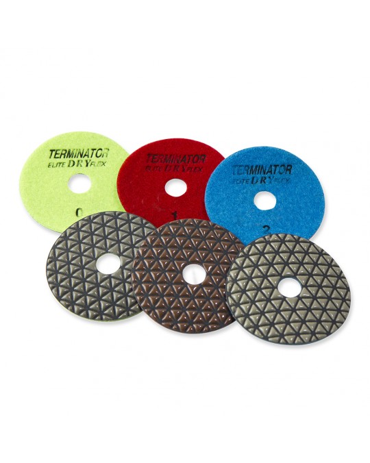Terminator Elite 3-Step DRY FLEX Polishing Pads